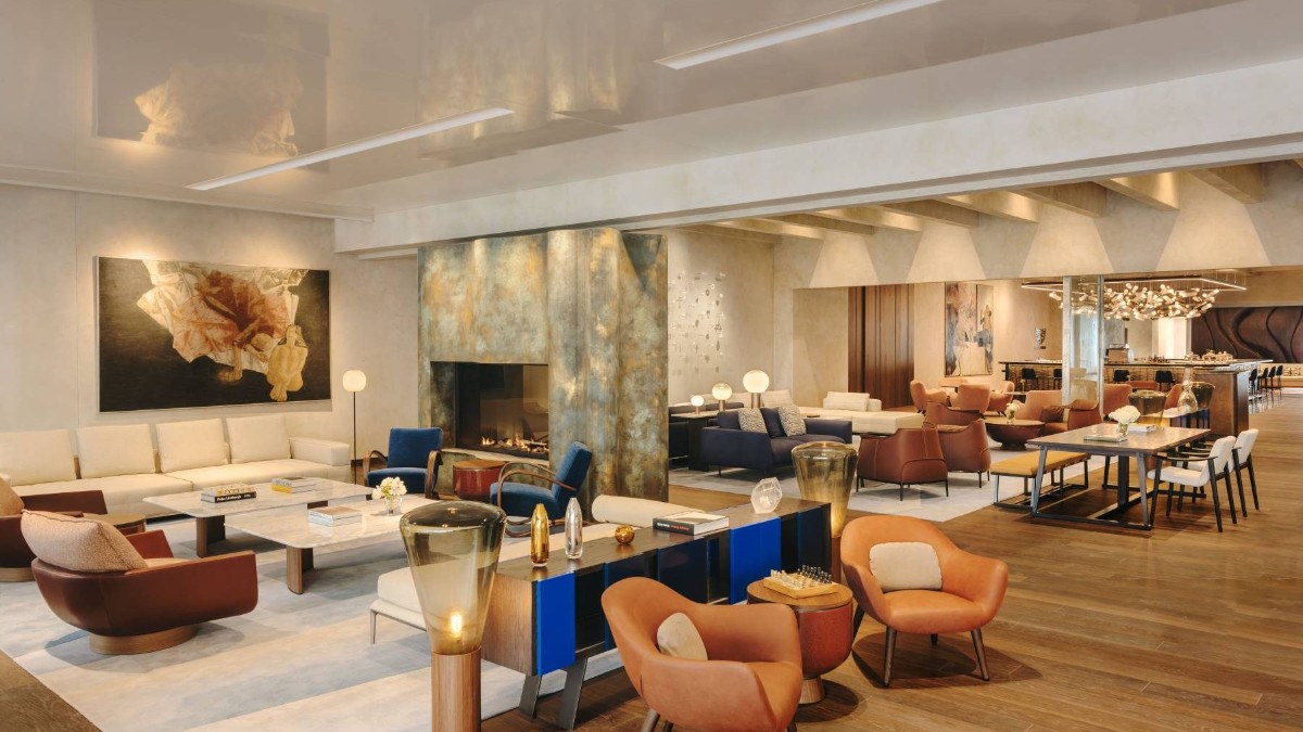 Lobby at Fairmont Golden Prague