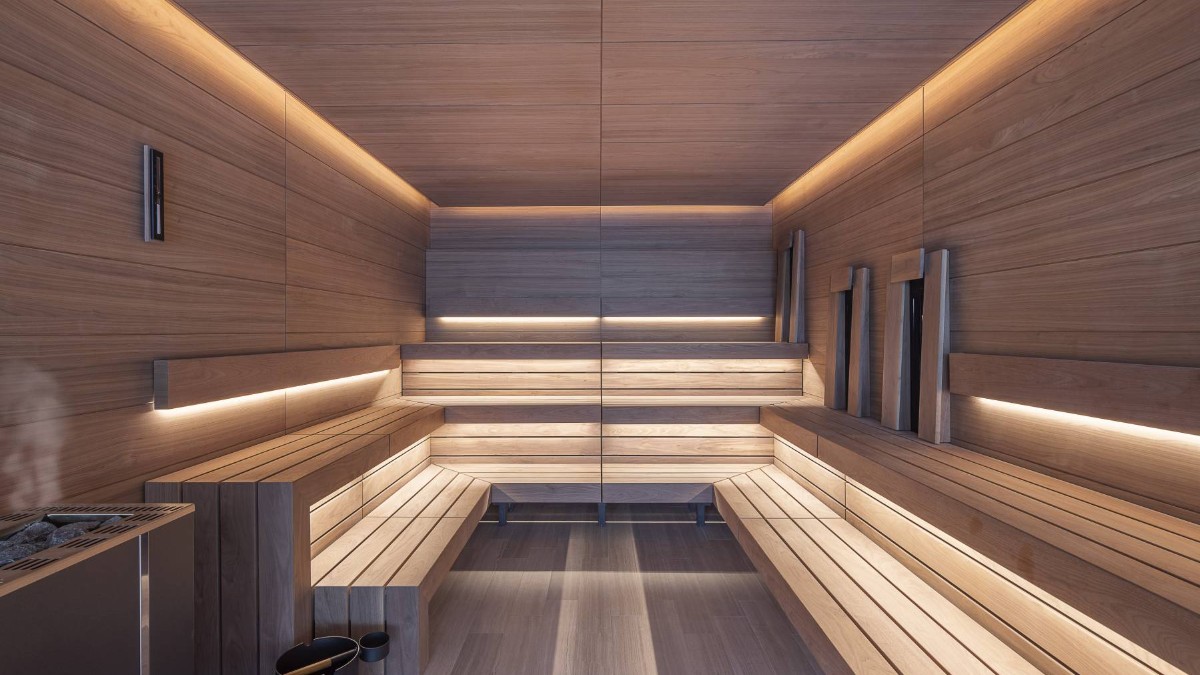 Sauna at Fairmont Golden Prague