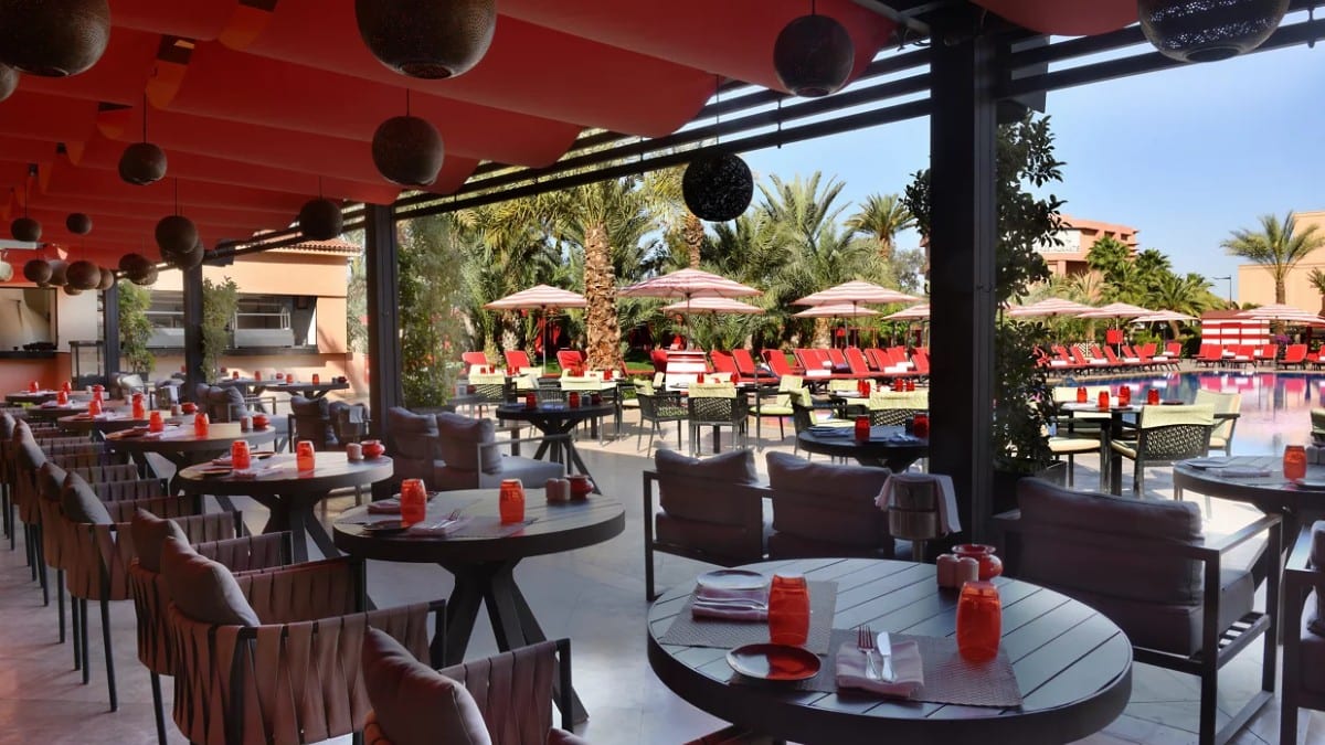 Restaurant im Mövenpick Hotel Mansour Eddahbi Marrakech