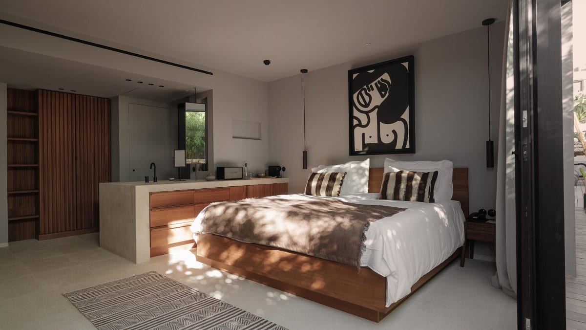 Schlafzimmer im Oku Ibiza