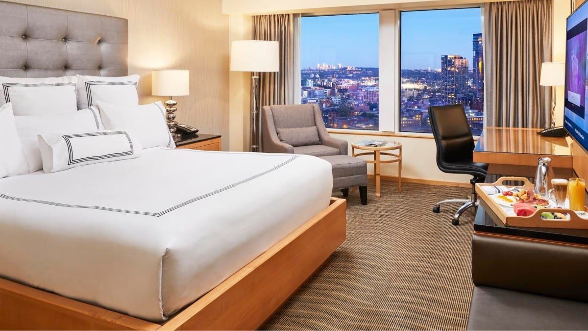 Bedroom at Pan Pacific Vancouver