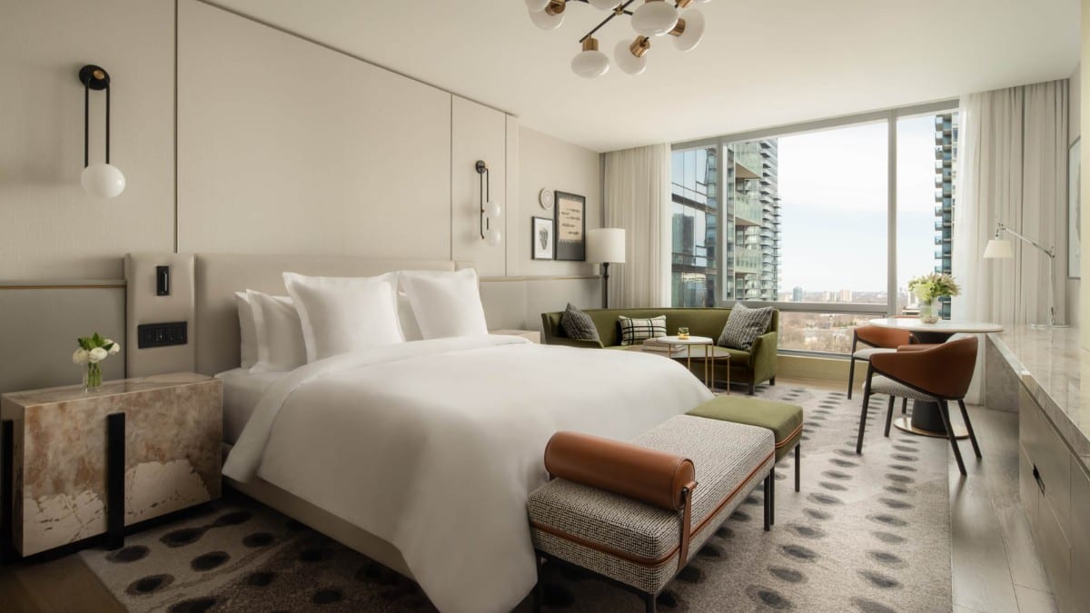Bedroom at Four Seasons Hotel Toronto