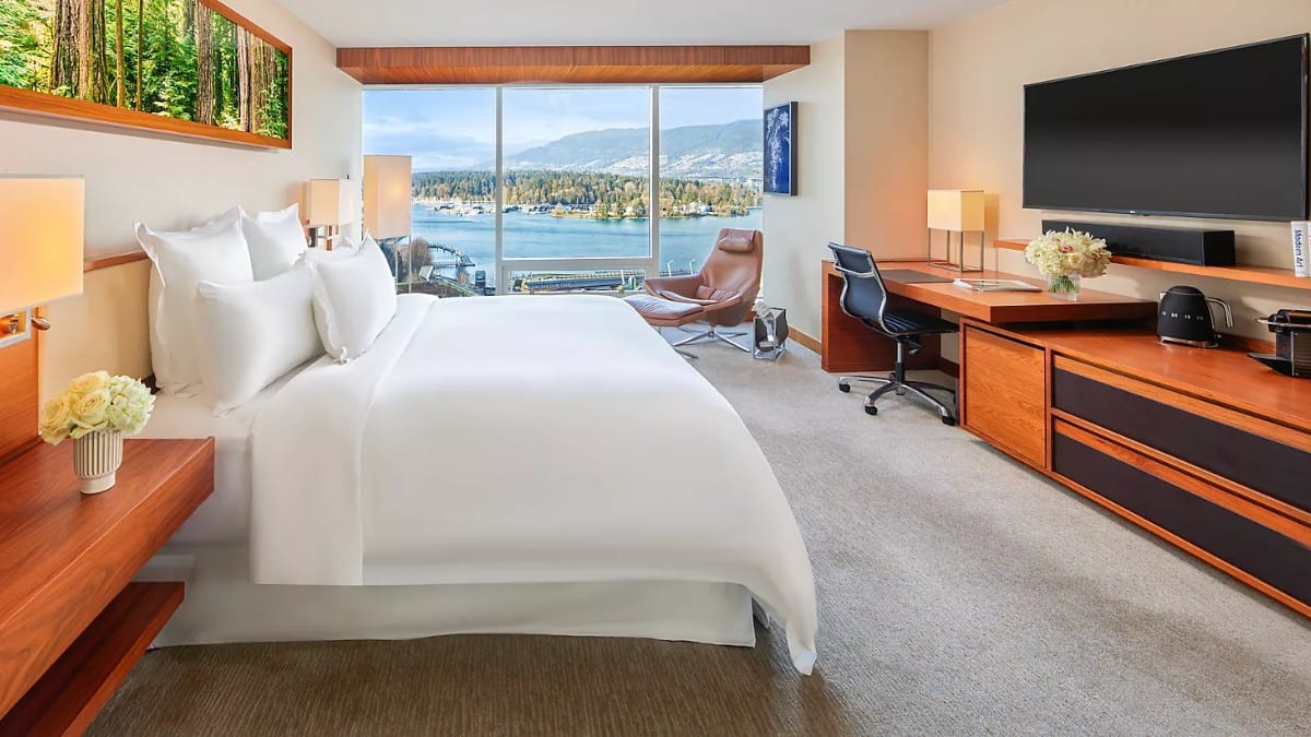 Bedroom at Fairmont Pacific Rim