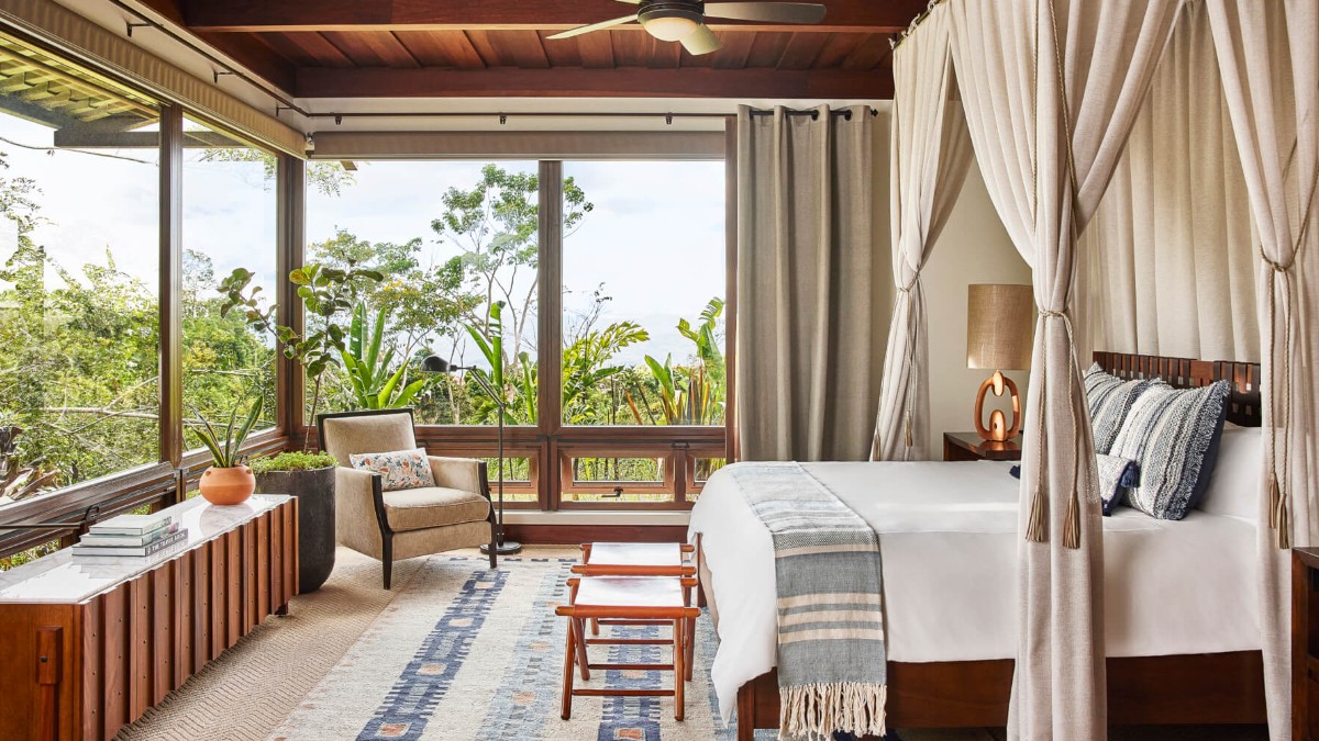 Bedroom at Hacienda AltaGracia, Auberge Resorts Collection