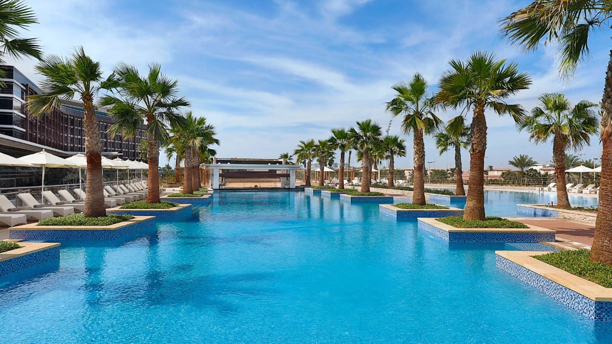 Pool im Marriott Hotel Al Forsan, Abu Dhabi