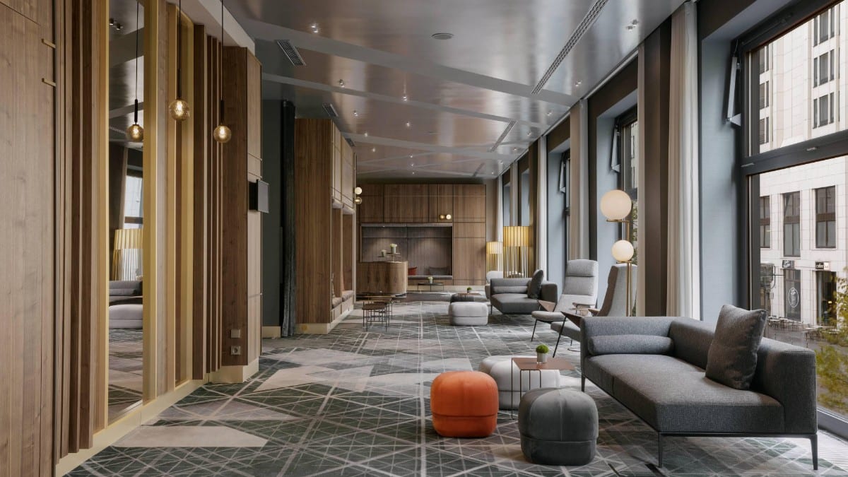 Lobby im Berlin Marriott Hotel