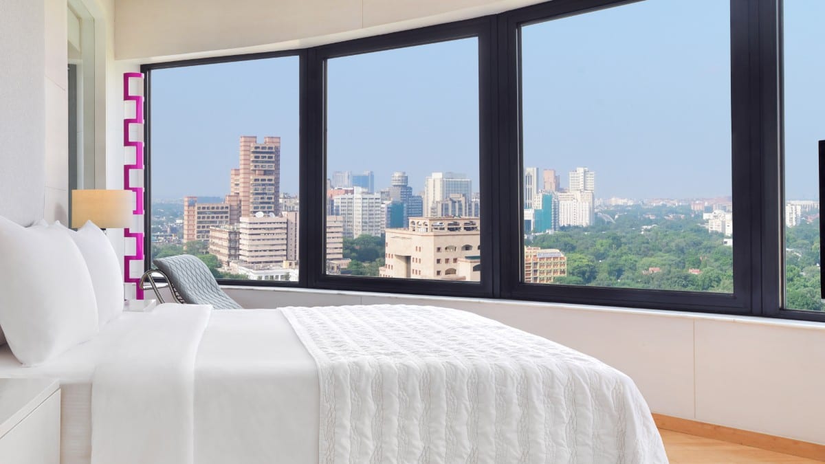 Schlafzimmer im Le Meridien New Delhi