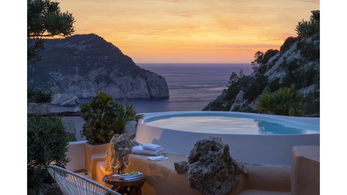 Pool in der Hacienda Na Xamena, Ibiza