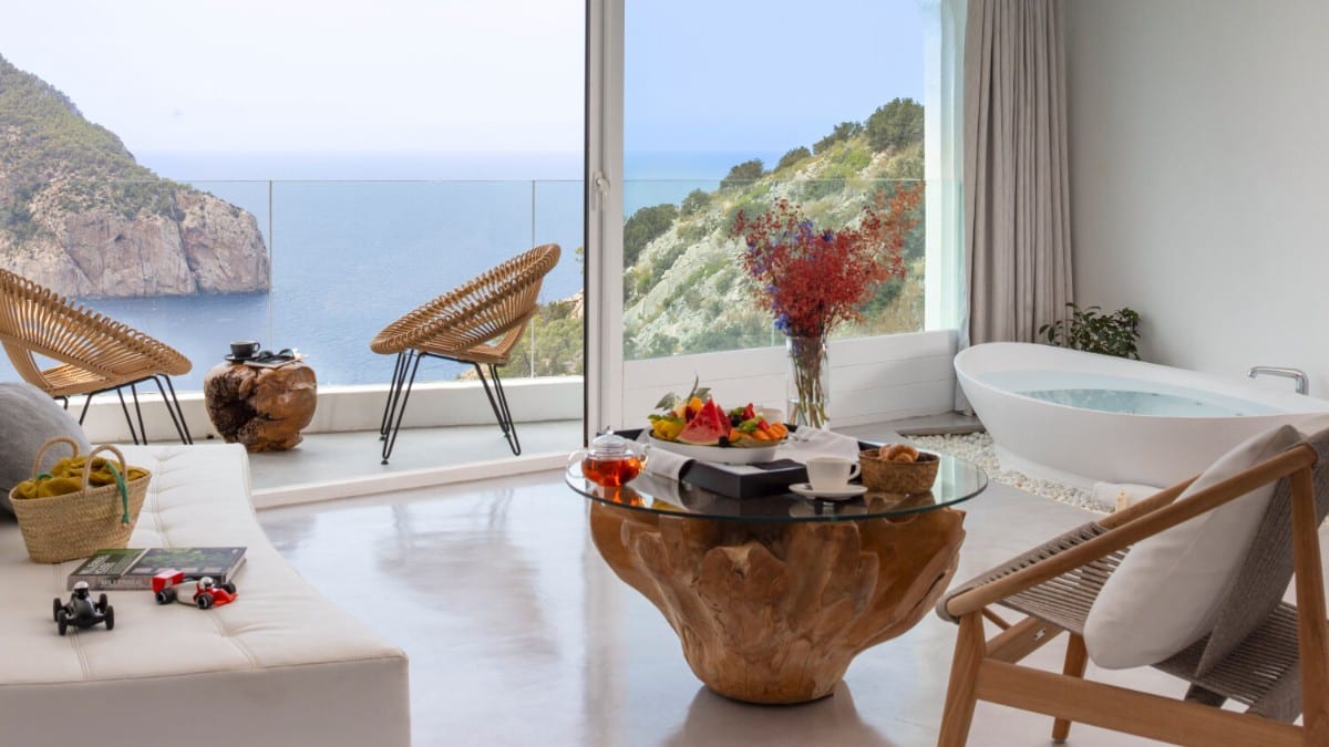 Zimmer in der Hacienda Na Xamena, Ibiza