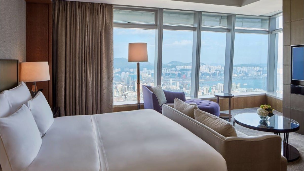 Schlafzimmer im The Ritz-Carlton, Hong Kong