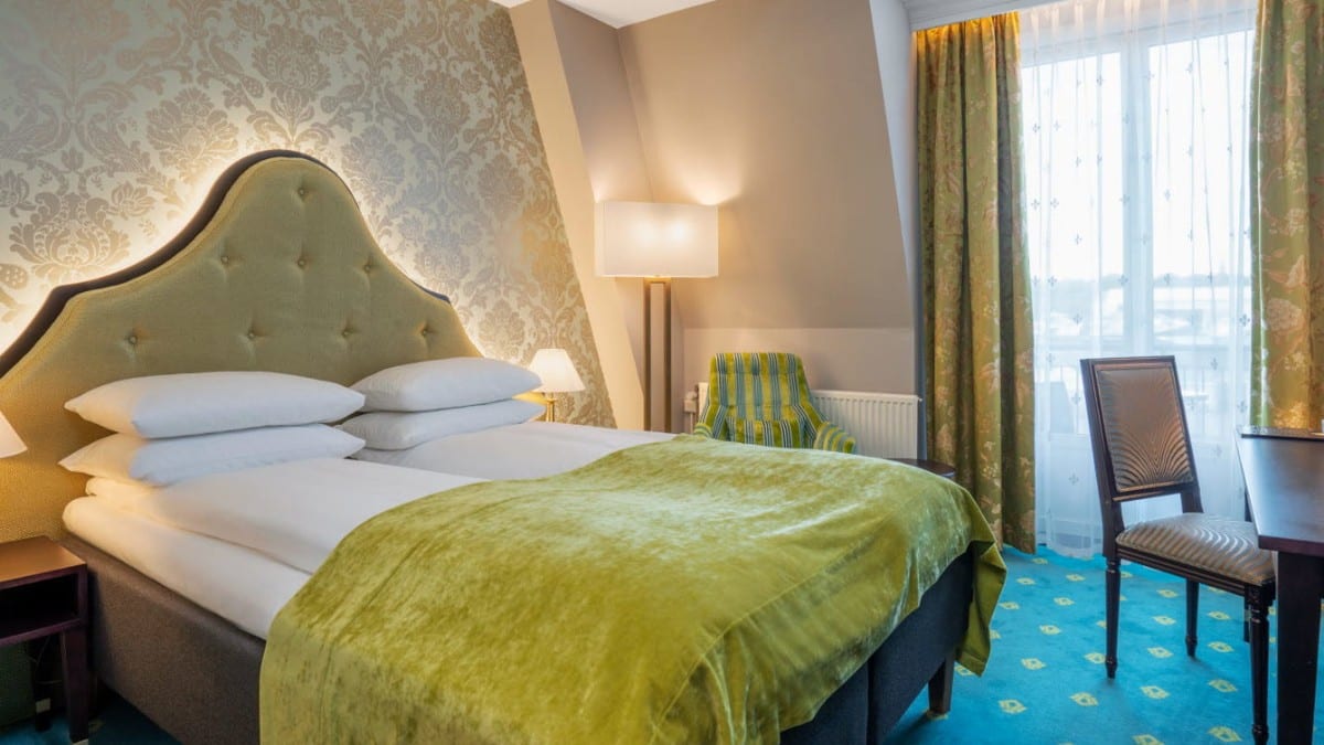 Schlafzimmer im Hotel Bristol