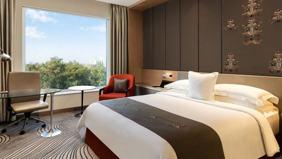 Schlafzimmer im Sheraton New Delhi Hotel