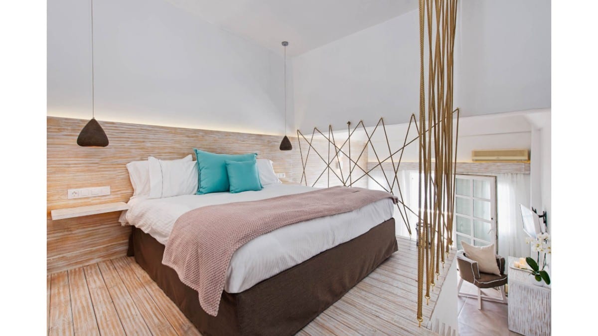 Bedroom at Athina Luxury Suites