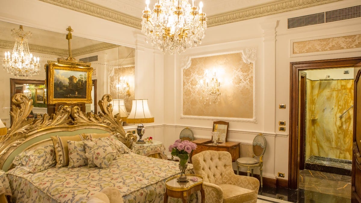 Schlafzimmer im Grand Hotel Majestic Gia' Baglioni