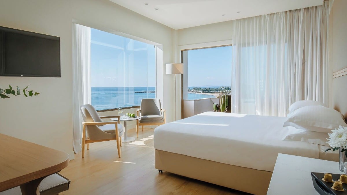 Bedroom at Alion Beach Hotel