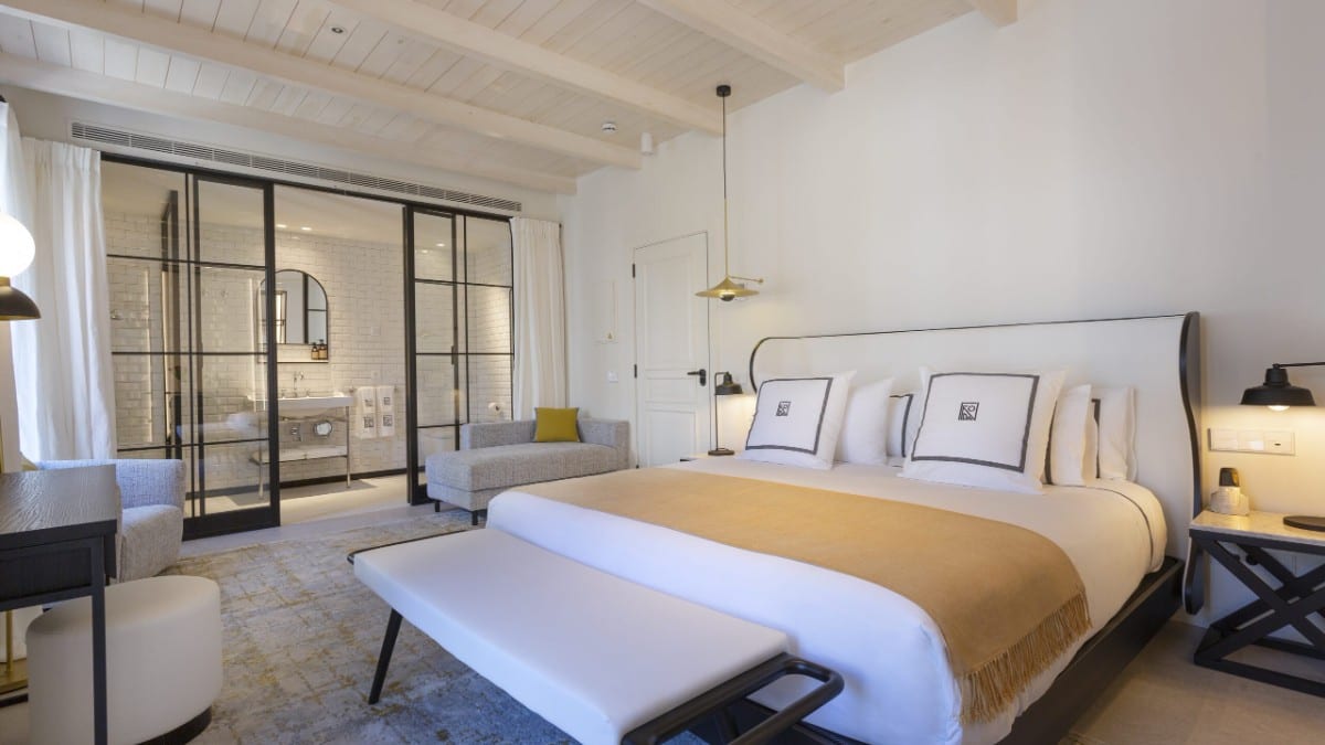 Schlafzimmer im La Fonda Heritage Hotel Luxury, Relais & Châteaux