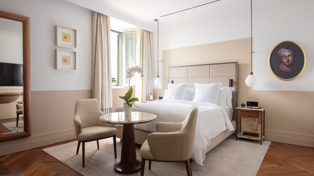Bedroom at San Domenico Palace, Taormina, A Four Seasons Hotel