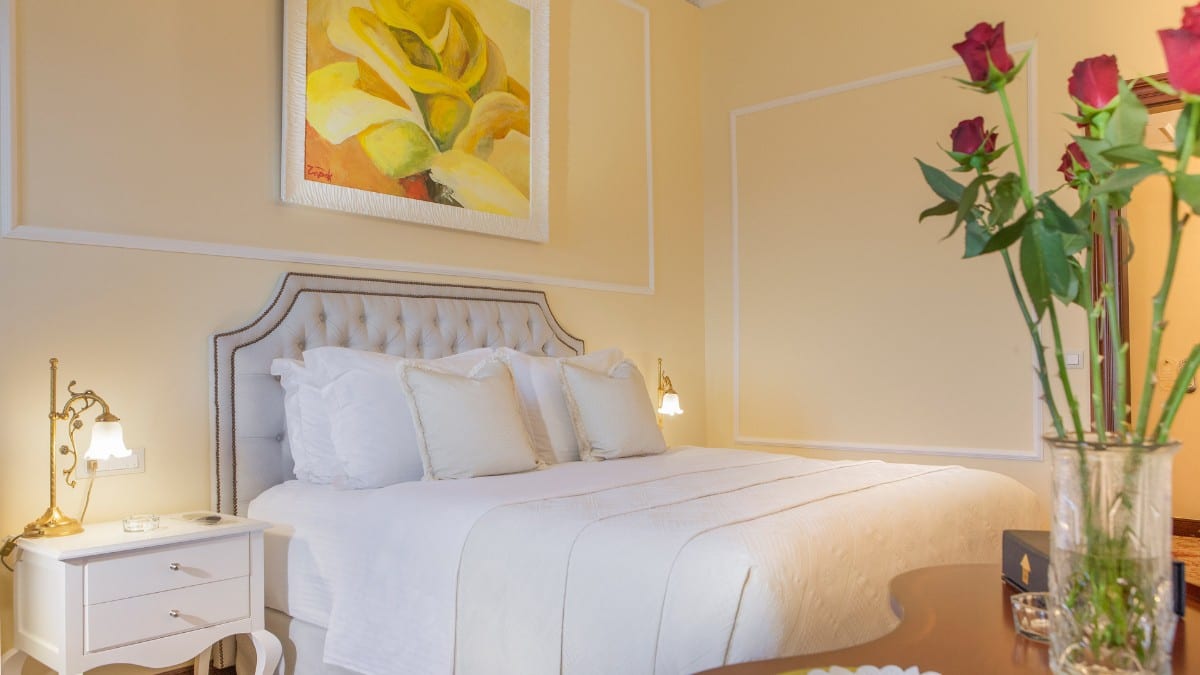 Schlafzimmer im Grande Albergo Delle Rose