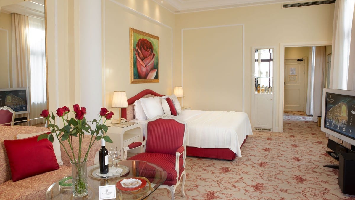 Schlafzimmer im Grande Albergo Delle Rose