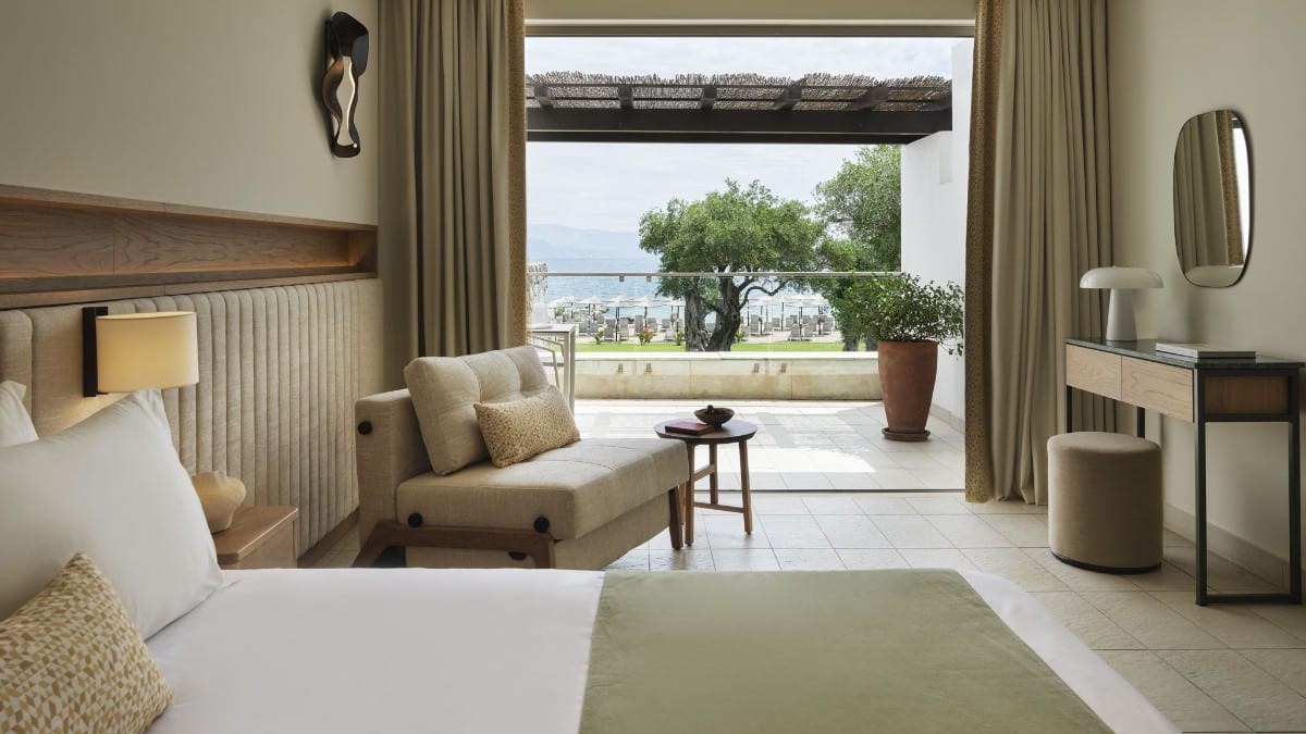 Schlafzimmer im Kontokali Bay Resort & Spa