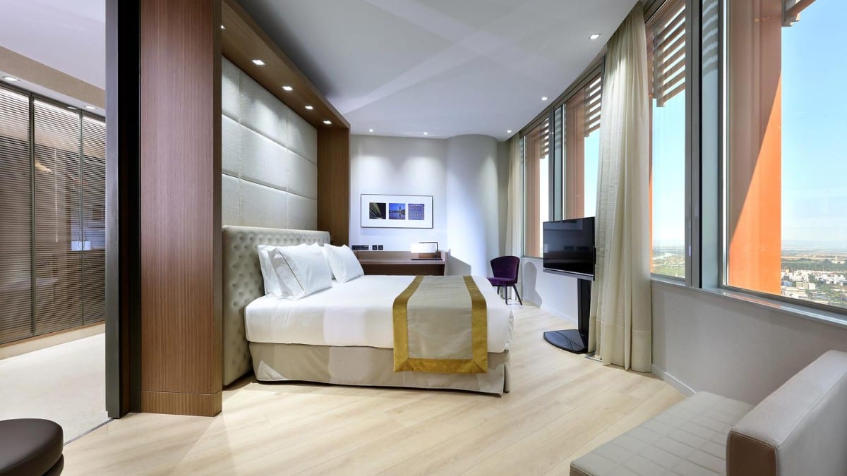 Bedroom at Eurostars Torre Sevilla