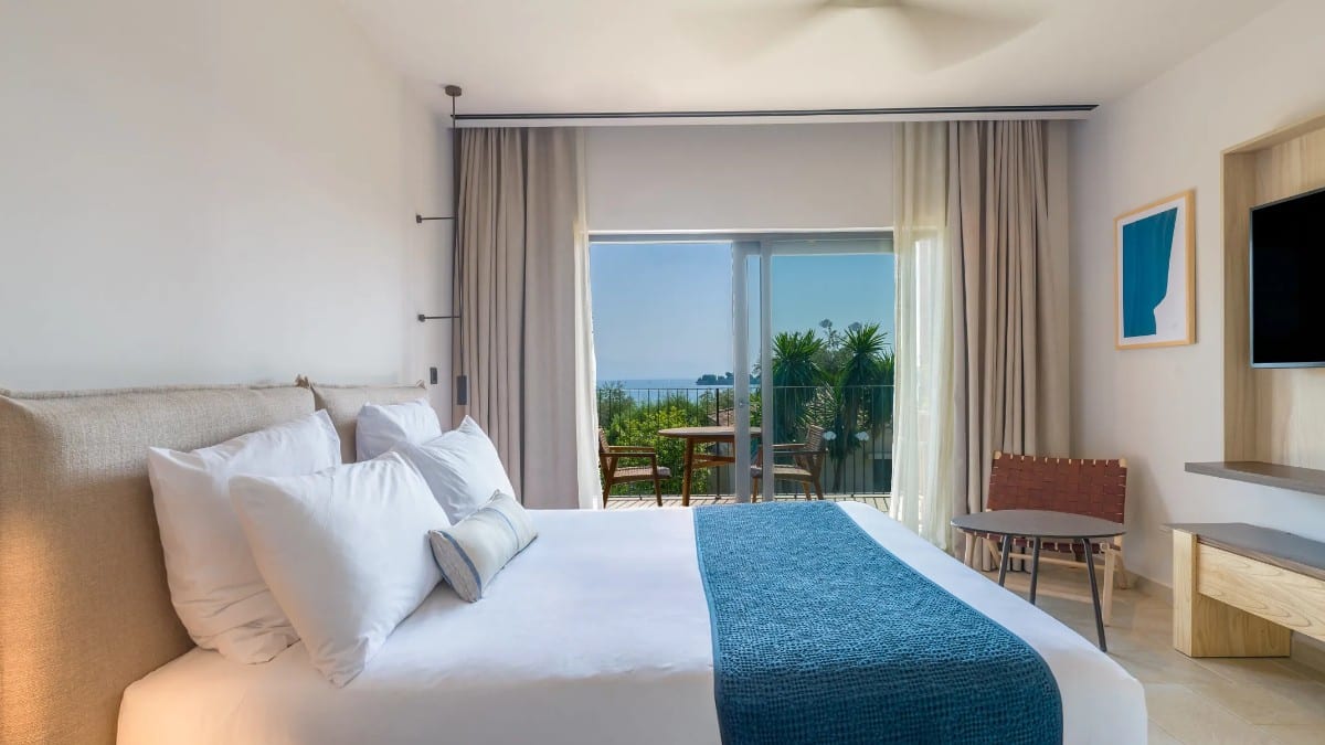 Schlafzimmer im Dreams Corfu Resort & Spa - All Inclusive
