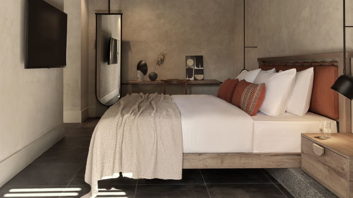 Schlafzimmer im Lindian Village All Inclusive Resort Rhodes, Curio Collection by Hilton