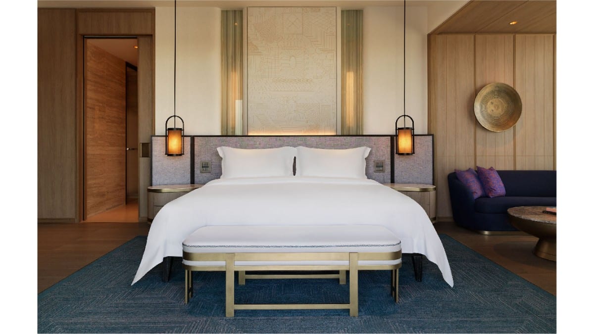 Schlafzimmer im City of Dreams Mediterranean - Integrated Resort, Casino & Entertainment