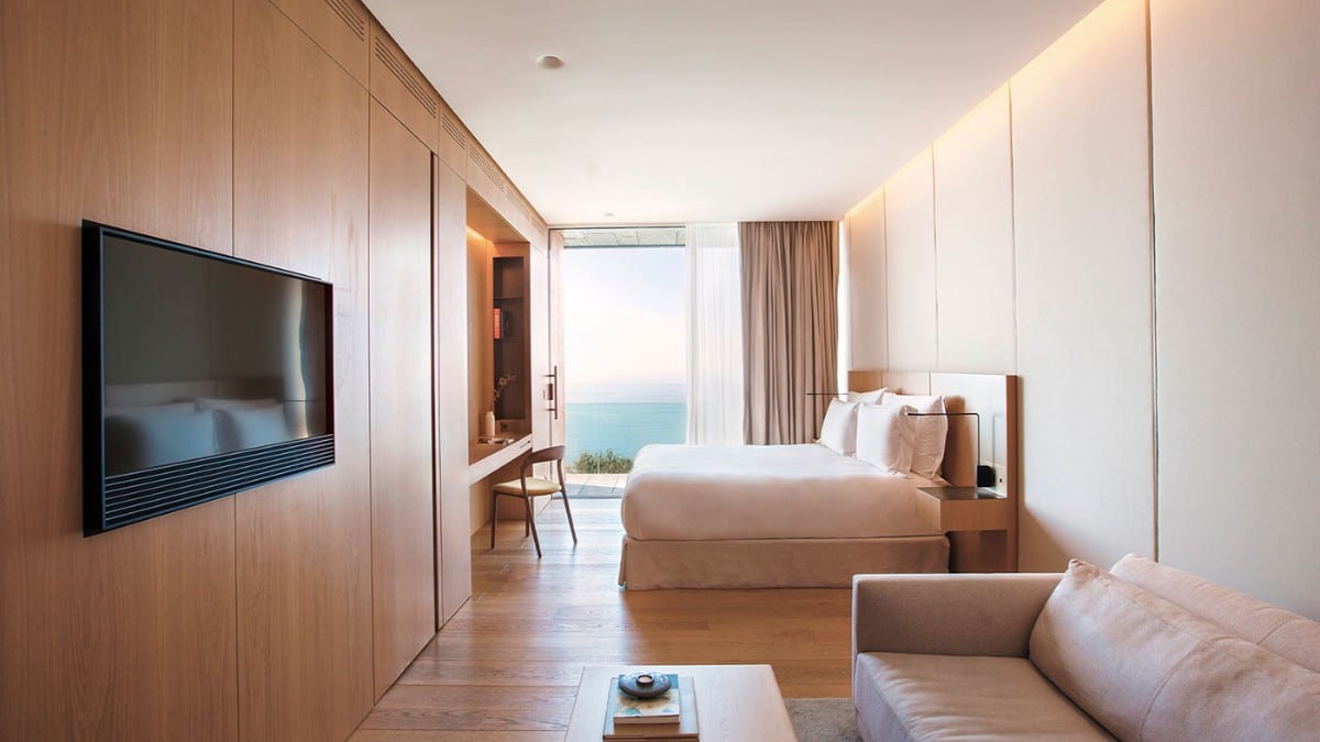Bedroom at Akelarre - Relais & Châteaux