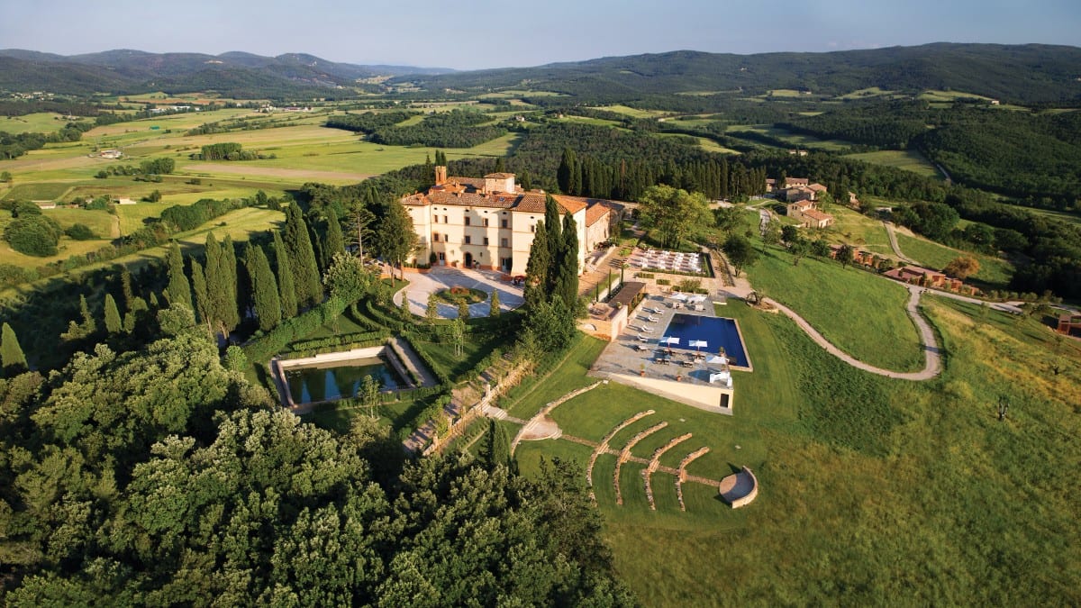 View areas at Castello di Casole, A Belmond Hotel, Tuscany