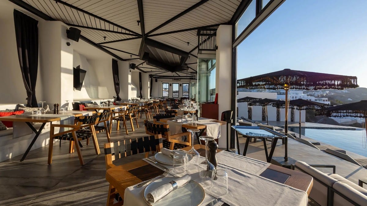 Restaurant at Grand Ambassador Santorini Hotel