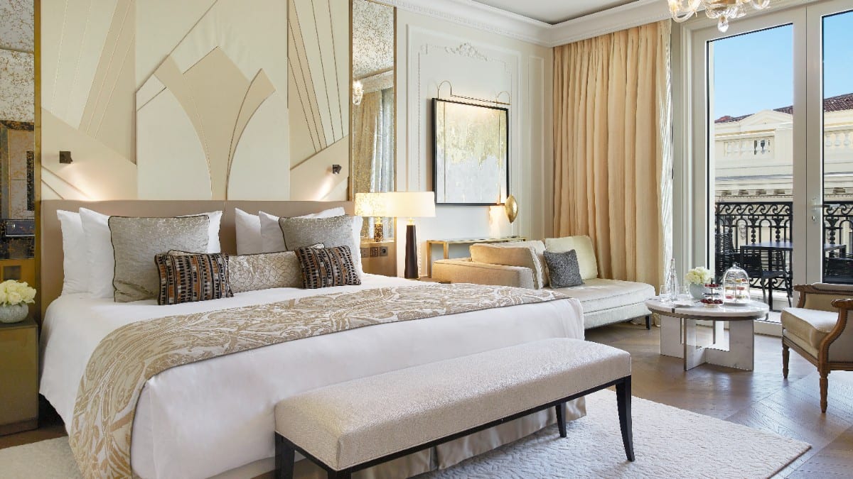 Schlafzimmer im Hotel de Paris Monte-Carlo