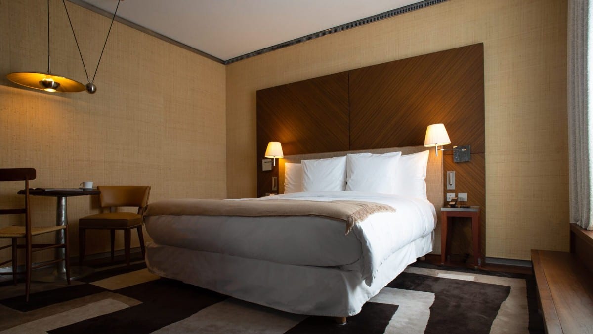 Bedroom at La Réserve Eden au Lac Zurich