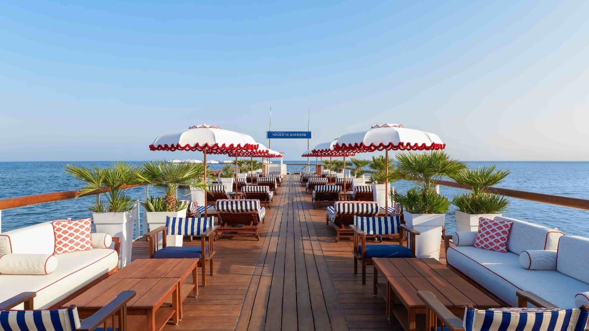 Dachterrasse im Hôtel Barrière le Majestic Cannes