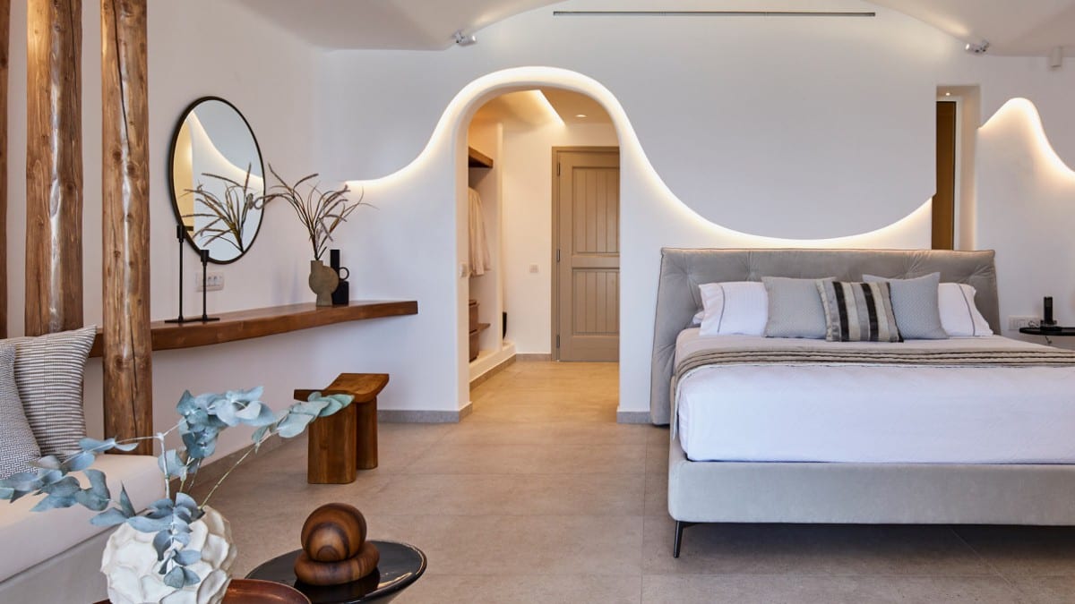 Bedroom at Phos the Boutique