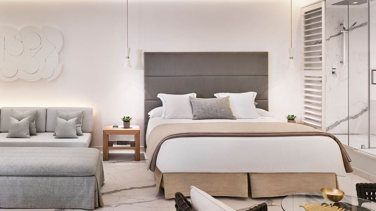 Schlafzimmer im Nobu Hotel Marbella