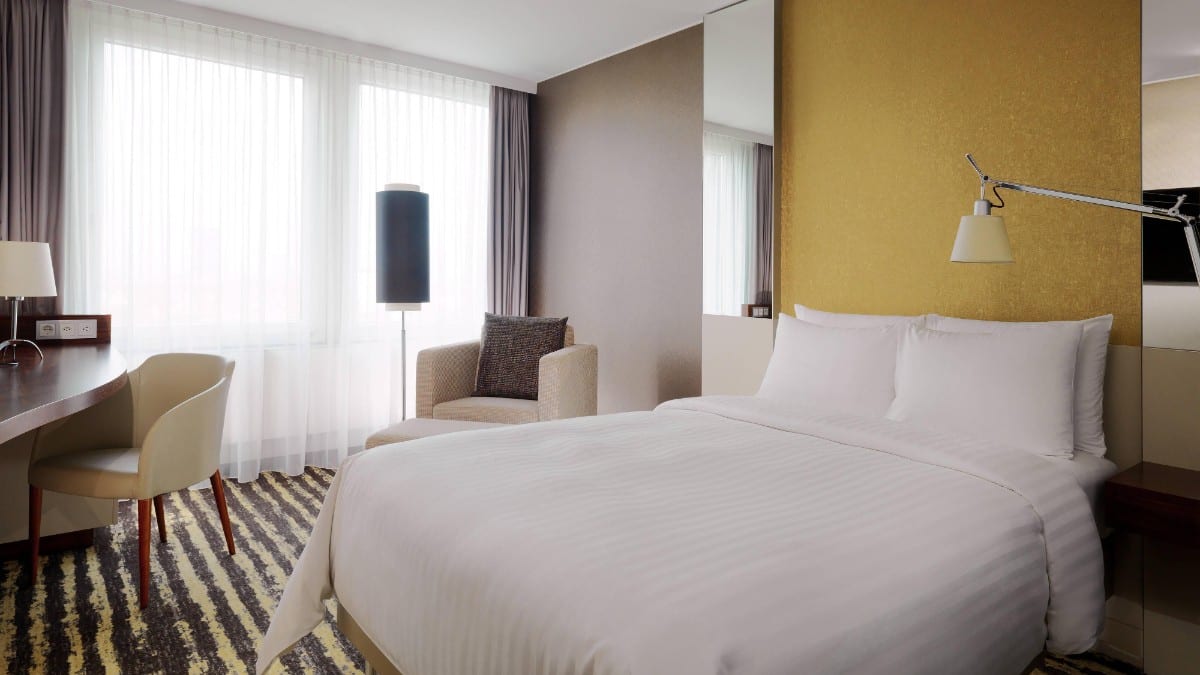 Bedroom at Zurich Marriott Hotel