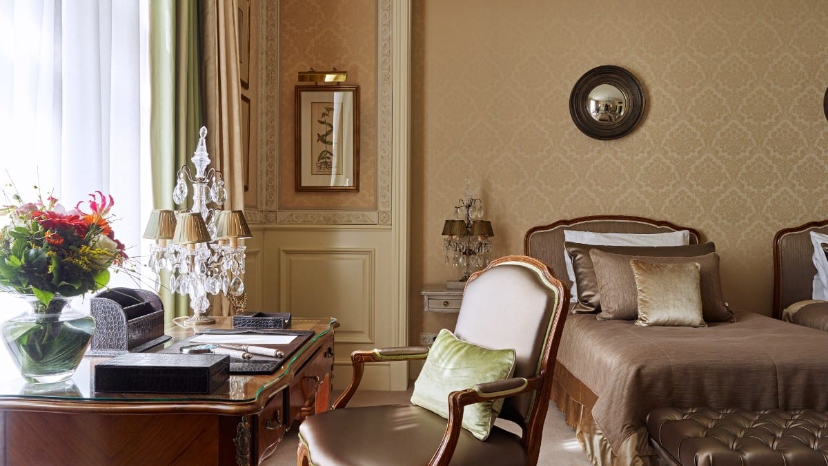 Bedroom at Grand Hotel Wien
