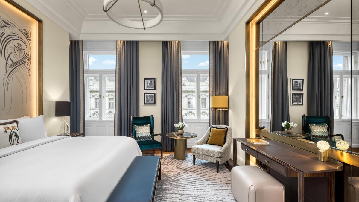 Schlafzimmer im Matild Palace, a Luxury Collection Hotel, Budapest