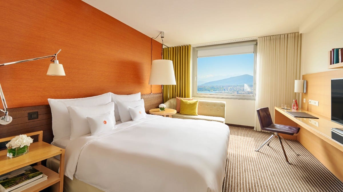 Schlafzimmer im InterContinental Genève