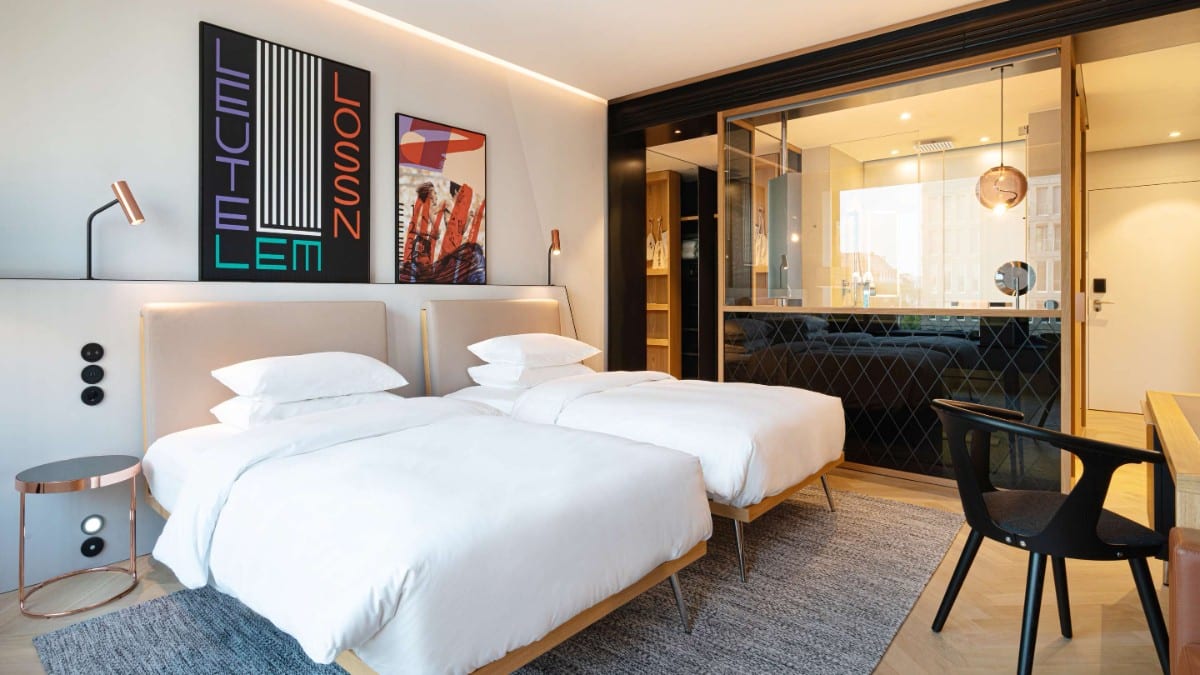 Schlafzimmer im Andaz Munich Schwabinger Tor - a Concept by Hyatt