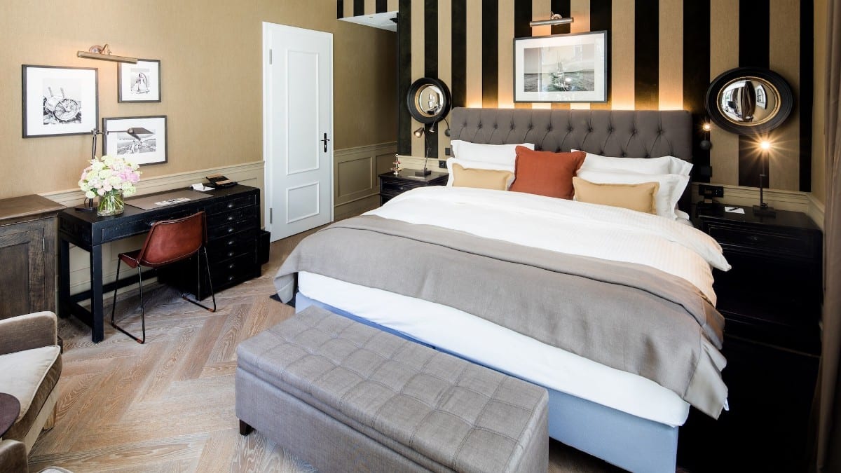 Schlafzimmer im Hotel München Palace