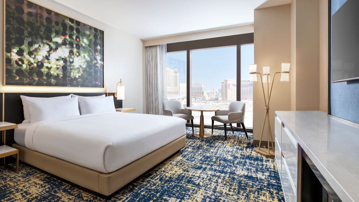 Schlafzimmer im Las Vegas Hilton at Resorts World
