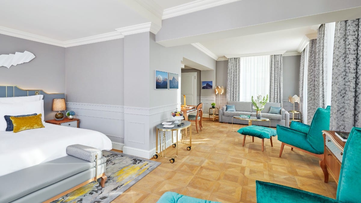 Bedroom at Mandarin Oriental, Munich