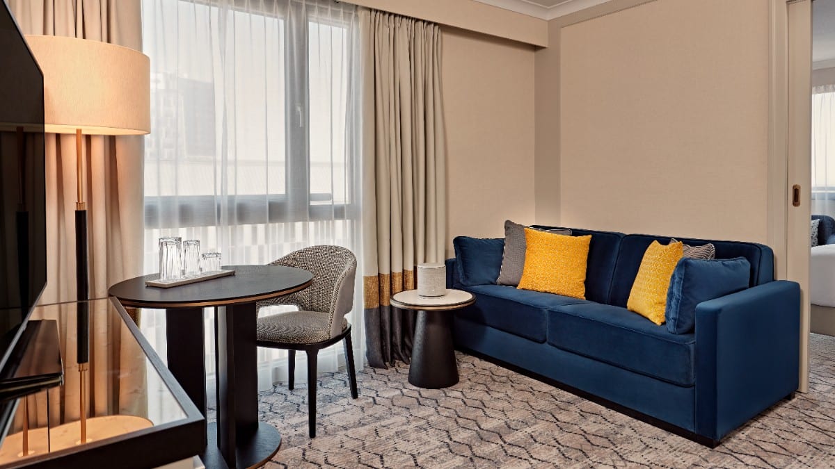 Bedroom at Hilton Vienna Park