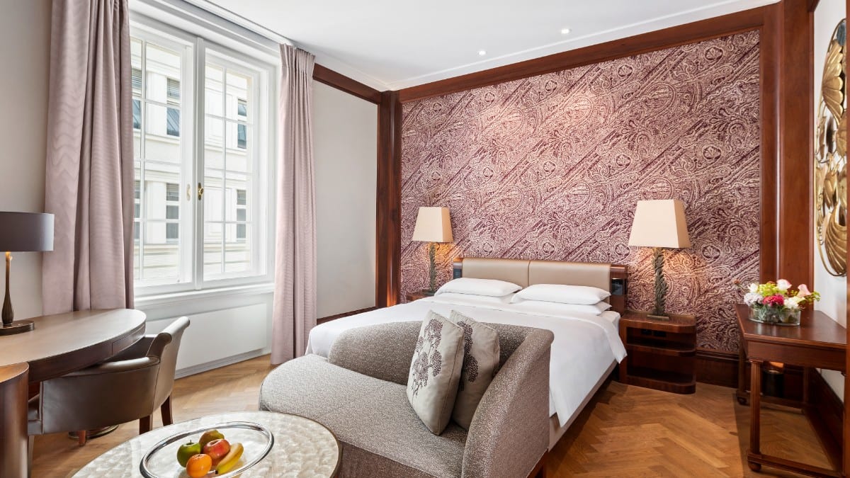 Bedroom at Park Hyatt Vienna