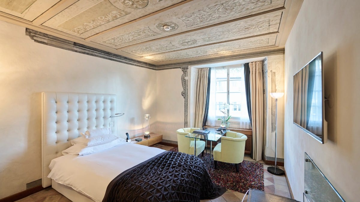 Bedroom at Widder Hotel - Zurichs Luxury Hideaway