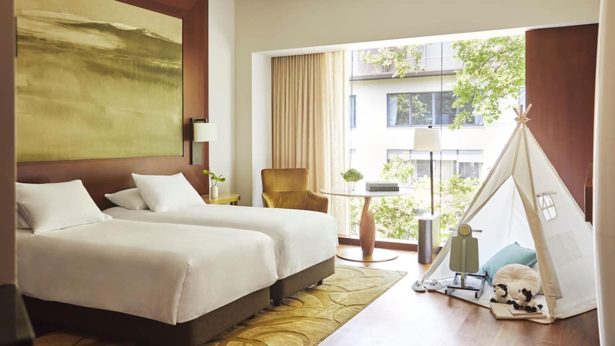 Bedroom at Park Hyatt Zurich