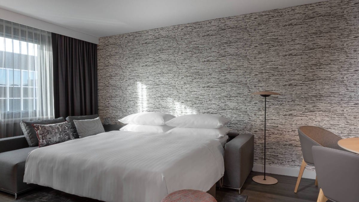 Schlafzimmer im Frankfurt Airport Marriott Hotel