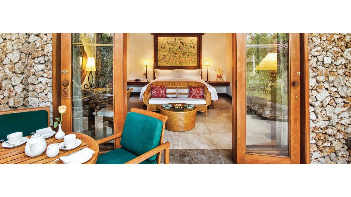 Bed room at The Oberoi Beach Resort, Bali